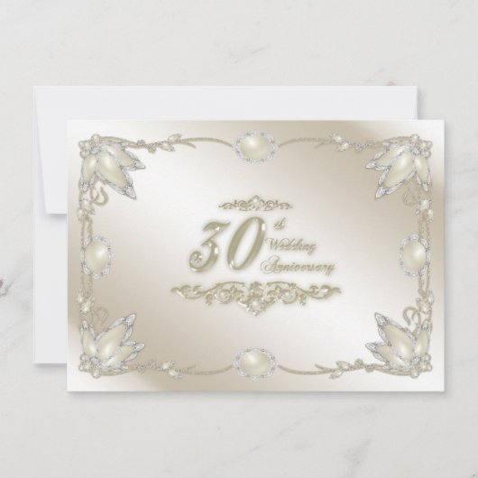 Invitation pour les 30 ans de mariage (Devant)