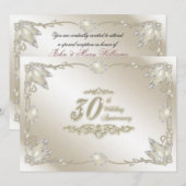 Invitation pour les 30 ans de mariage (Devant / Derrière)
