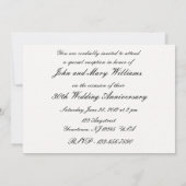 Invitation pour les 30 ans de mariage (Dos)