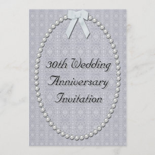 Invitation pour les 30 ans de mariage