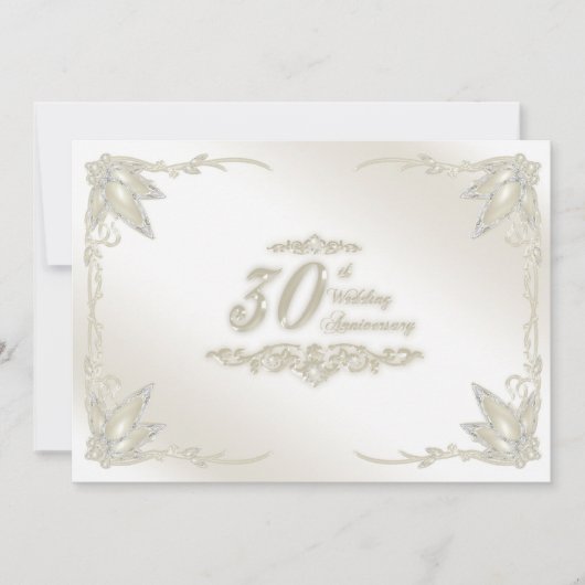 Invitation pour les 30 ans de mariage (Devant)