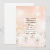 Invitation pour les 30 ans de mariage de noces de  (Devant / Derrière)