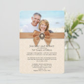 Invitation pour les 30 ans de mariage de Peach Pea (Debout devant)