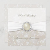 Invitation pour les 30 ans de mariage en Damasquin (Devant / Derrière)