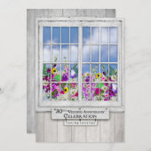 Invitation pour les 30 ans de mariage, Fenêtre rus (Devant / Derrière)