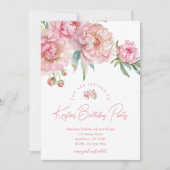 Invitation pour les 30 ans de Pink Peony (Devant)