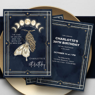 Invitation pour les 30 ans sous le thème du Tarot 