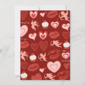 Invitation pour les 33 ans ange mignon rouge (Dos)