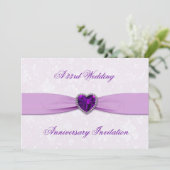 Invitation pour les 33 ans de mariage de style Dam (Debout devant)