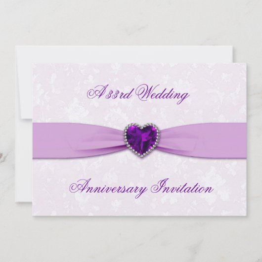 Invitation pour les 33 ans de mariage en Damas (Devant)