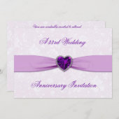 Invitation pour les 33 ans de mariage en Damas (Devant / Derrière)