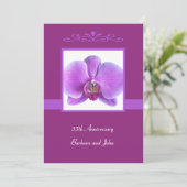 Invitation pour les 35 ans de mariage Orchidée (Debout devant)