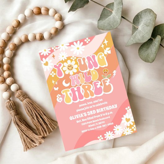 Invitation pour les 3 ans de Groovy Daisy