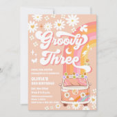 Invitation pour les 3 ans de Groovy Rainbow (Devant)