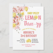 Invitation pour les 3 ans de Lemon Three-zy (Devant)