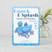 Invitation pour les 3 ans de Quack and Splash Duck (Debout devant)