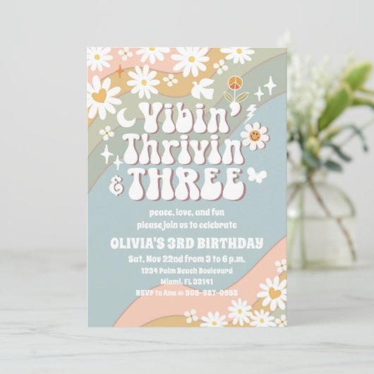 Invitation pour les 3 ans de Retro Daisy (Debout devant)