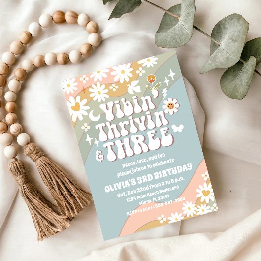 Invitation pour les 3 ans de Retro Daisy