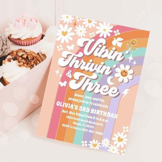 Invitation pour les 3 ans de Retro Groovy