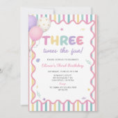 Invitation pour les 3 ans de Three Times The Fun G (Devant)