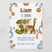 Invitation pour les 3 ans de Tigre Sauvage & Migno (Devant)