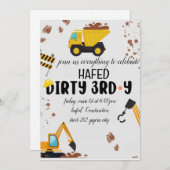 Invitation pour les 3 ans Dirty 3rd-Y (Devant / Derrière)