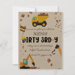 Invitation pour les 3 ans Dirty 3rd-Y