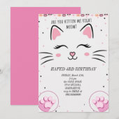 Invitation pour les 3 ans Dirty 3rd-Y Third Birthd (Devant / Derrière)