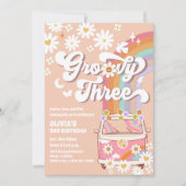 Invitation pour les 3 ans Groovy (Devant)