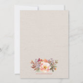 Invitation pour les 40 ans de mariage avec un thèm (Dos)