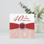 Invitation pour les 40 ans de mariage de Damask (Debout devant)