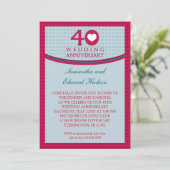 Invitation pour les 40 ans de mariage de nos coeur (Debout devant)