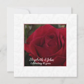 Invitation pour les 40 ans de mariage Noces de Rub (Devant)