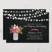 Invitation pour les 40 ans de mariage sur tableau  (Devant / Derrière)