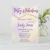 Invitation pour les 40 ans d'une femme (Debout devant)
