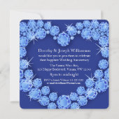 Invitation pour les 45 ans de mariage coeur de sap (Dos)