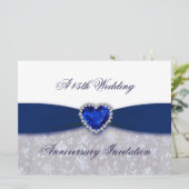 Invitation pour les 45 ans de mariage - Damask (Debout devant)