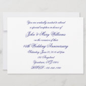 Invitation pour les 45 ans de mariage - Damask (Dos)