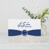 Invitation pour les 45 ans de mariage - Damask (Debout devant)