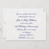 Invitation pour les 45 ans de mariage damassé (Dos)
