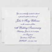 Invitation pour les 45 ans de mariage damassé (Dos)