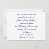 Invitation pour les 45 ans de mariage - Damassé (Dos)