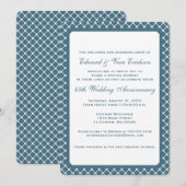 Invitation pour les 45 ans de mariage de saphir (Devant / Derrière)