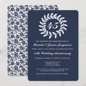 Invitation pour les 45 ans de mariage de saphir (Devant / Derrière)