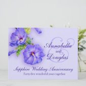 Invitation pour les 45 ans de mariage saphir (Debout devant)