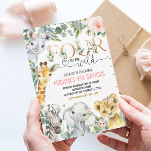 Invitation pour les 4 ans de Gold Safari Four Ever
