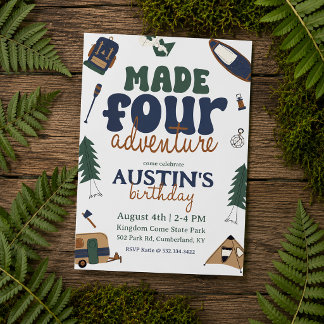 Invitation pour les 4 ans de Made For Adventure
