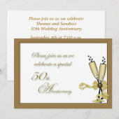 Invitation pour les 50 ans de Champagne (Devant / Derrière)