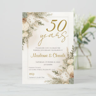 Invitation pour les 50 ans de mariage