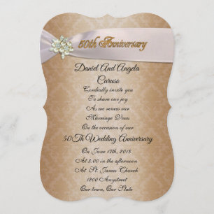 Invitation pour les 50 ans de mariage